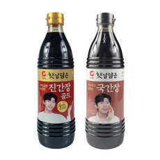 청정원 진간장골드840ml+국간장840ml, 1, 840ml