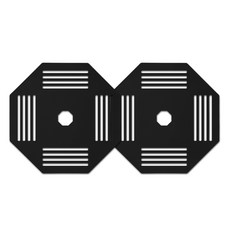 국산 실리콘 플랫 인덕션 보호매트, 2개, 블랙