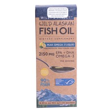Wiley's Finest 阿拉斯加液態魚油 檸檬風味, 1盒, 125ml, 1盒