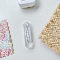 隱形眼鏡配戴棒 隱形眼鏡夾 隱眼夾 隱眼輔助神器，告別手指接觸，衛生安全，新手適用, 白色, 1個