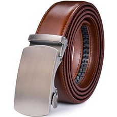 남성용슬라이드래칫가죽벨트 캐주얼 정장에모두어울리는스트랩 교체가능한BELT 벨트ox버클포함 BROWN 브라운01. 28\"-38\"WAIST 웨이스트ADJUSTABLE 어드저스터블1, 28"-38" Waist Adjustable, Brown02