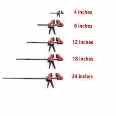 목공 F 클램프 퀵 래칫 클립 듀티 키트 인치 DIY 6 1 헤비 12 수공구 바, 4 In s 1Pcs