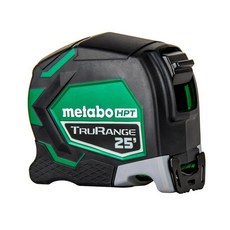 Metabo HPT 7.6m25피트 줄자 4.7m17피트 도달 범위 및 4.6m14피트 눈에 띄는 와이어 벨트 클립 및 랜야드 부착 0.3cm1/8인치 증분 분수 수동 블, 1)Green