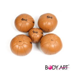 바디아트 뉴 가죽 메디슨볼, 베이지, 1개, 4kg