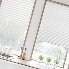 2ndok 붙이는 셀프 블라인드 90x150cm 일반형 화이트 주방블라인드