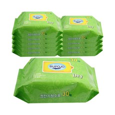 크리네 부포조 BUPOJO 정전기청소포 30매 10팩(300매), 300개