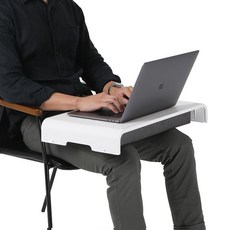 스탠드 무릎테이블 거치대 무릎책상 받침대 랩탑 지지대 노트북 휴대용 안정적인 86824PC 1(EA), 흰색