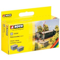 NOCH 58304 디오라마 미니어처 신호기 베이스 소형 모형 2개, 단품