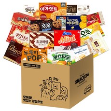 탕비실 사무실 꽝꽝 탕비실용 대용량 박스과자세트16p(초코하임+버터와플+엄마손+오예스+마가렛트+오뜨+몽쉘+칙촉+쿠크다스+카스타드+롯샌+후렌치+누룽지팝+빈츠+쌀과자+후레쉬), 과자 16p, 1세트