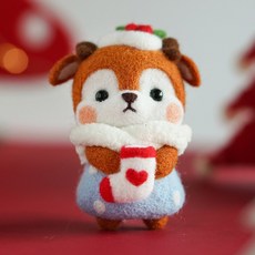치프몰 양모펠트 DIY 패키지 세트, 315_사슴 여우, 1개