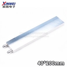 熱銷爆款 散熱片水冷頭40*40水冷板 吸熱液冷CPU半導體製冷片散熱器 模具水冷紫銅 模具散熱片 半導體製冷片, 40*200mm (兩面拋光）, 1個