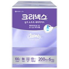 Kleenex 舒潔 絲柔神經醯胺保濕面紙, 200張, 6盒