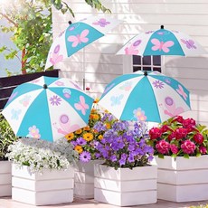 Shinylin 4 Pack Plant Umbrellas for Outdoor Plants 23.6 Inch Larger Garden Plant Umbrella Shade wi, Shinylin 4 Pack Plant Umbrella