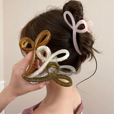 나엘 글라시 올림머리 헤어집게핀 5종세트