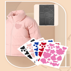 스티커패치 의류보수 블랙와펜패브릭