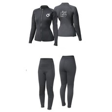 游龍潛水 BREATHE 女款2.5mm兩件式防寒衣褲 - 潛水保暖首選, 上衣,XS
