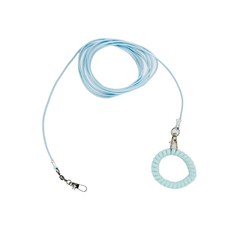 앵무새 발목링 탄성 리드줄 2m 외출 산책용 안전 리드줄, 1개, 블루