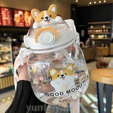mumu 아웃도어 대용량 물병, 화이트, 2개