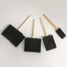 스펀지 페인트붓 미술용붓, 4개