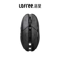 Lofree HYPACE Falcon 게이밍 마우스 무선 블루투스 3모드 오피스 홀로우 경량 3950, PAW3950, B. 블랙