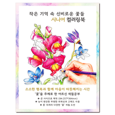 [큰 그림] 작은 기억 속 신비로운 꽃들 시니어 컬러링북 꽃 주제 치매 예방 어르신 색칠공부, 그림빛, 송연서