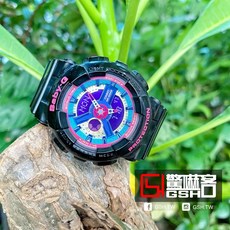 BABY-G BA-112-1A 黑糖果 雙顯 女錶