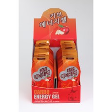 카보에너지젤 26포 마라톤 자전거 그란폰도 철인3종 트레일러닝 에너지젤 파워젤 사과맛, 45g, 26개