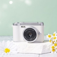 超清像素 ccd數位相機 高清雙攝 復古小型相機 平價相機 小相機 學生黨入門級卡片機 送禮好物 正版ccd相機, 1個, 白色-標配