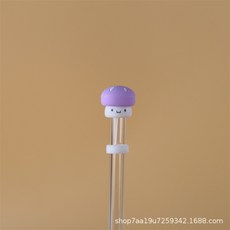 스탠리호환 빨대 뚜껑 마개 실리콘 스트로 캡 악세사리 텀블러용 다용도, 1개, L_퍼플