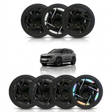 그라피카 디올뉴 셀토스 19인치 호환 휠마스크 휠스티커 자동차 휠 스티커 튜닝 용품, 단조 카본, 1개