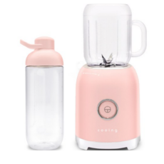 쿠잉전자 레트로 미니 믹서기 크림, 1 SET(BLD-250P)