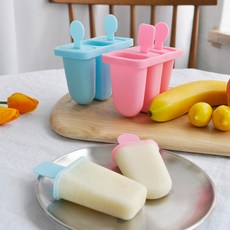 아이스크림틀 샤베트바 아이스크림 몰드 수제 요거트 아이스바 샤베트틀 3구 얼음틀, 1개