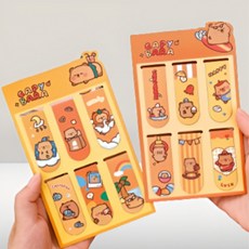 카피바라 자석 책갈피 슬림 마그네틱 북마크 북클립 6p, 1개, 상세페이지 참조