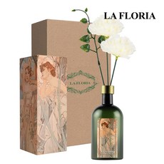 라플로리아 꽃 디퓨저, 1개, 500ml, S1.블랙체리 향/B1. 카네이션L12/화이트