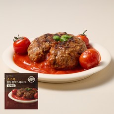 [함께온밥] 소스쏙 저온숙성 한돈 함박 스테이크 토마토맛 / 94% 만족 상품평, 4개, 180g