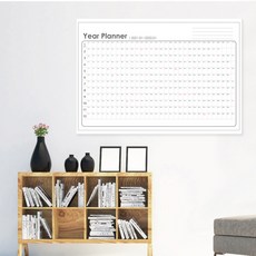 2026년 연간계획표 포스터 달력 캘린더 플래너(기간변경가능), 기본디자인, 2025.01~2025.12(기간변경불가)