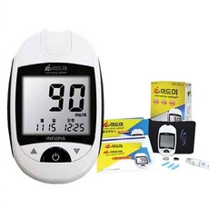 오상헬스케어 [인포피아] 미드미 혈당계 기기 세트+침10개+솜10매 미드미 혈당측정기, 1세트