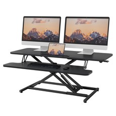 [재고정리] Ergomaker KR 모션 데스크 DC02-42 에어 리프트 높이조절 테이블 42인치 정발, 블랙