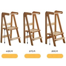웰리노아 베싸러닝타워 러닝타워 접이식 공구놀이, 1개, 학습 타워  3단계 높이 조절