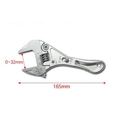 알덴 포켓 자동몽키 숏타입 AWS-10 만능스파나 자동라쳇렌치 몽키스패너, 1개