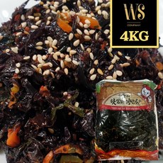 [반찬단지] 파래무침 4kg [ 가정용 업소용 대용량 밥도둑 반찬 파래 반찬류 ], 1개
