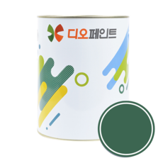 디오페인트 광택스 가구 방문 몰딩 수성 반광 페인트, 1개, 1L, 비비드20(말라카이트)