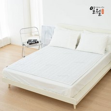 일월 청온 탄소매트 전자파안심 전기 장판 카본 매트 캠핑 온열 전기요, 화이트(프리미엄 텐셀), 싱글