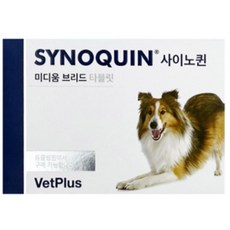 벳플러스 사이노퀸 중형견 30정 타블릿 SYNOQUIN EFA 동물병원정품 관절영양제, 뼈/관절강화, 1개