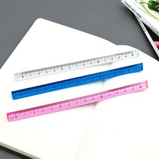플라스틱 15cm 제도 자 투명 스케일