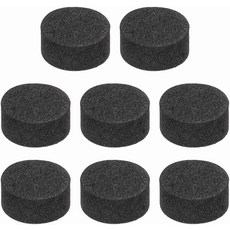 MECCANIXITY 8개 단면 스피커 격리용 발 패드 10mmx5mm 미끄럼 방지 폼 충격 흡수 베이스 앰프 스탠드 매트 하이파이 홈 시어터 사운드 시스템 블랙, 25mmx5mm