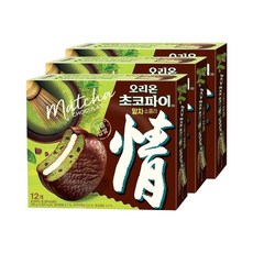 오리온 초코파이 말차쇼콜라34g 12개입 3개, 34g