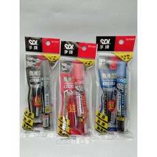 台灣製 SDI 手牌直液替換式白板筆 S510VP (黑/紅/藍色), 1個, 黑色