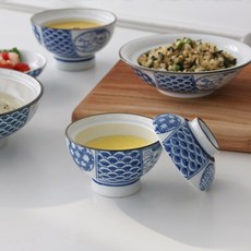 호시쿠즈 뚜껑있는 일본 돈부리 텐동 규동 덮밥 그릇 2size, 1개, 혼합색상_미니공기 130ml