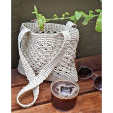 [KnitWit] [DIY] 더 라피아 No.2 백, 1001 소다(유광), 1세트